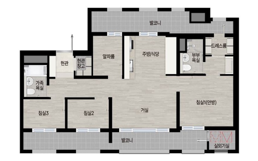 74㎡A · 74㎡B · 74㎡C 평면